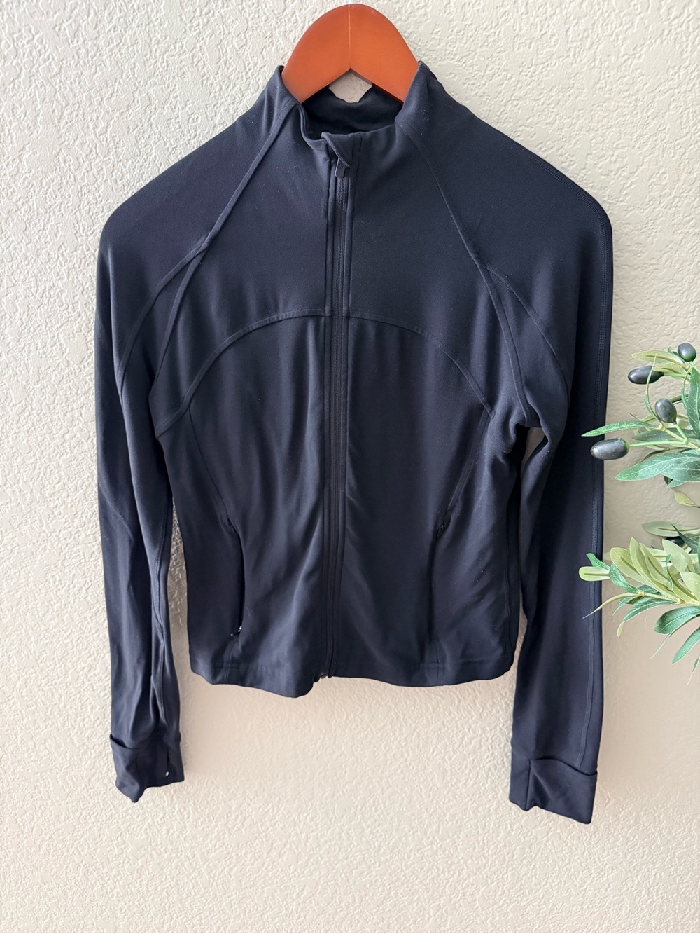 lululemon athletica Black Full-Zip Performance Bomber Jacket